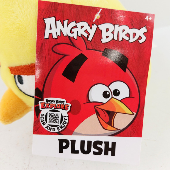 Angry Birds Yellow Chuck Plush Toy Stuffed Animal 5” Rovio Soft Doll New w/ Tag - Picture 6 of 12